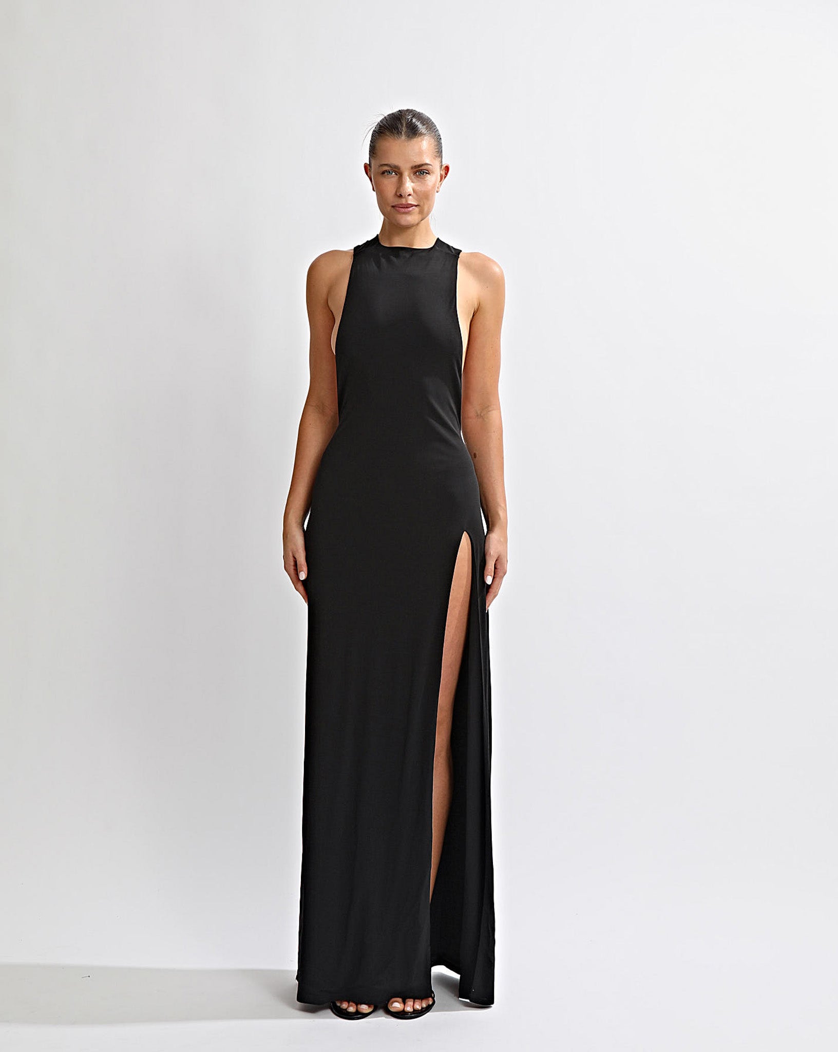 Sage Maxi Dress Black One Mile The Label Sage Maxi Dress Black One Mile The Label