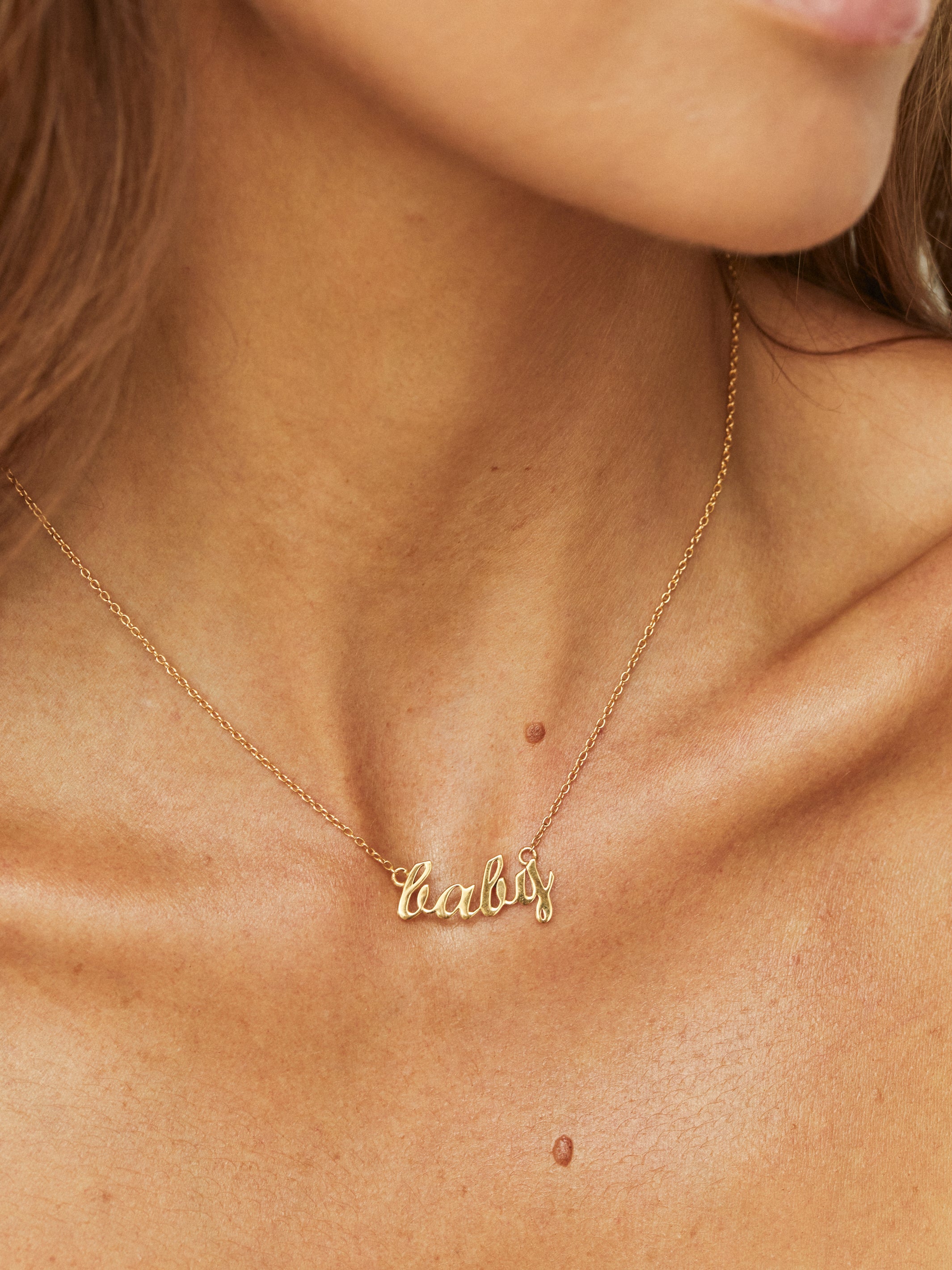 Baby gold sales necklace chain