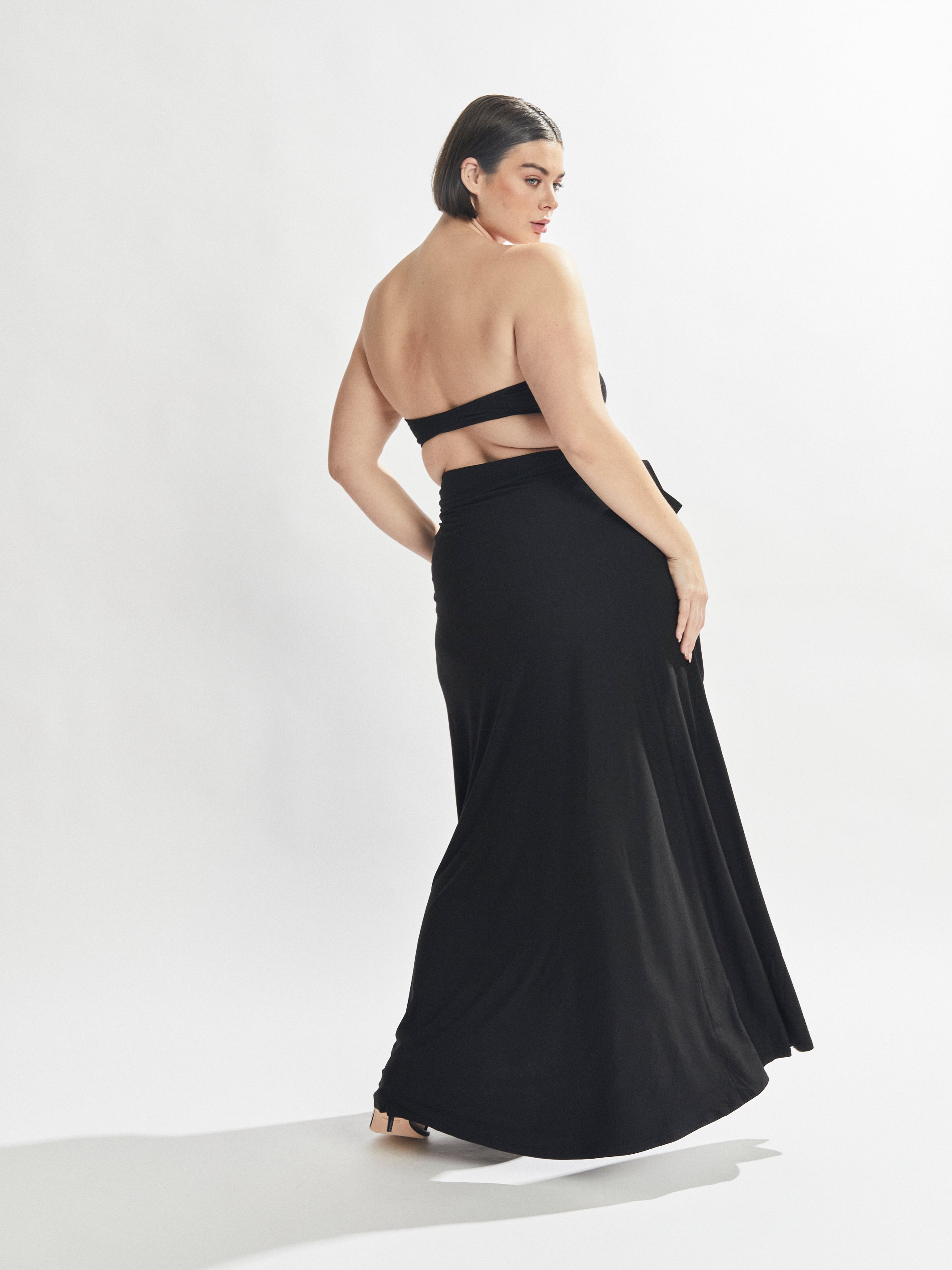 Stevie Bandeau Top Black