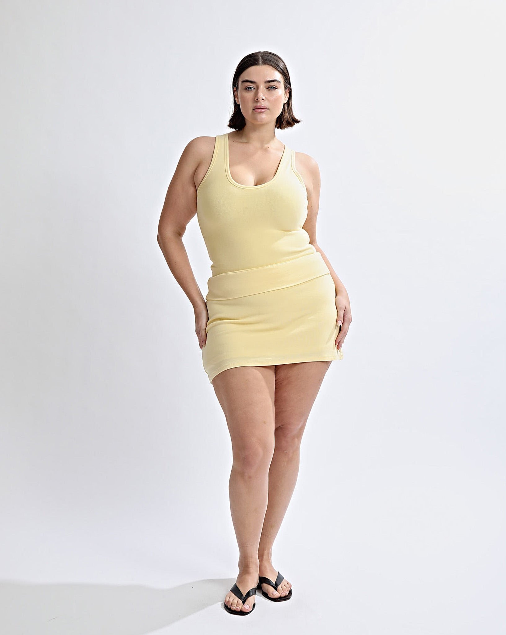 Amelia Mini Skirt Yellow
