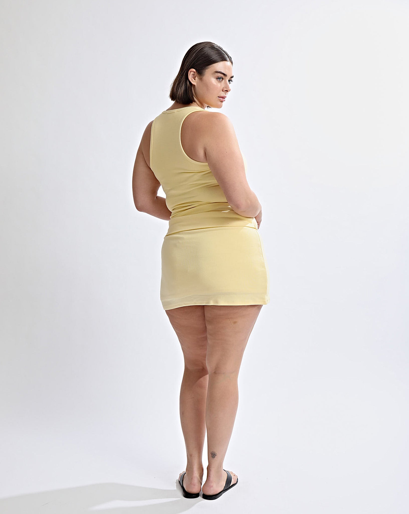 Amelia Mini Skirt Yellow