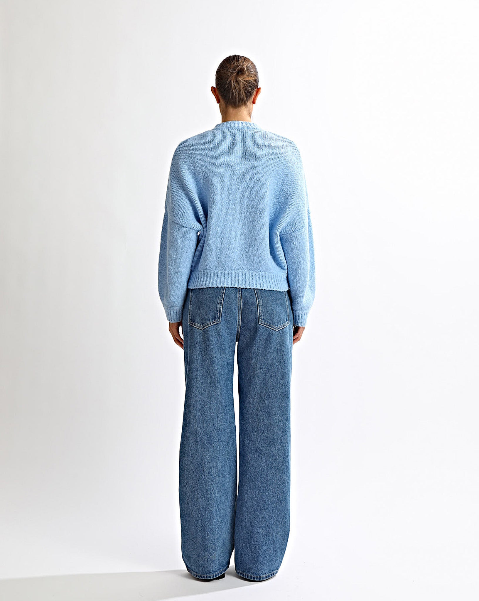 Elliot Knit Zip Jumper Blue