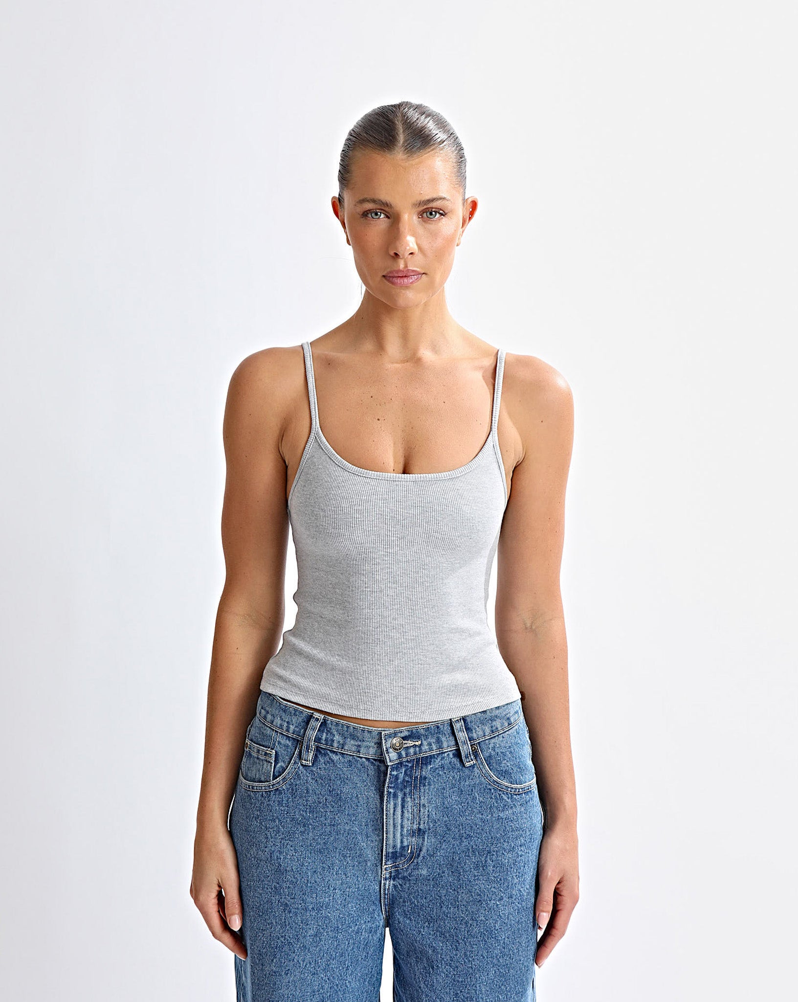Oli Tank Grey Marl