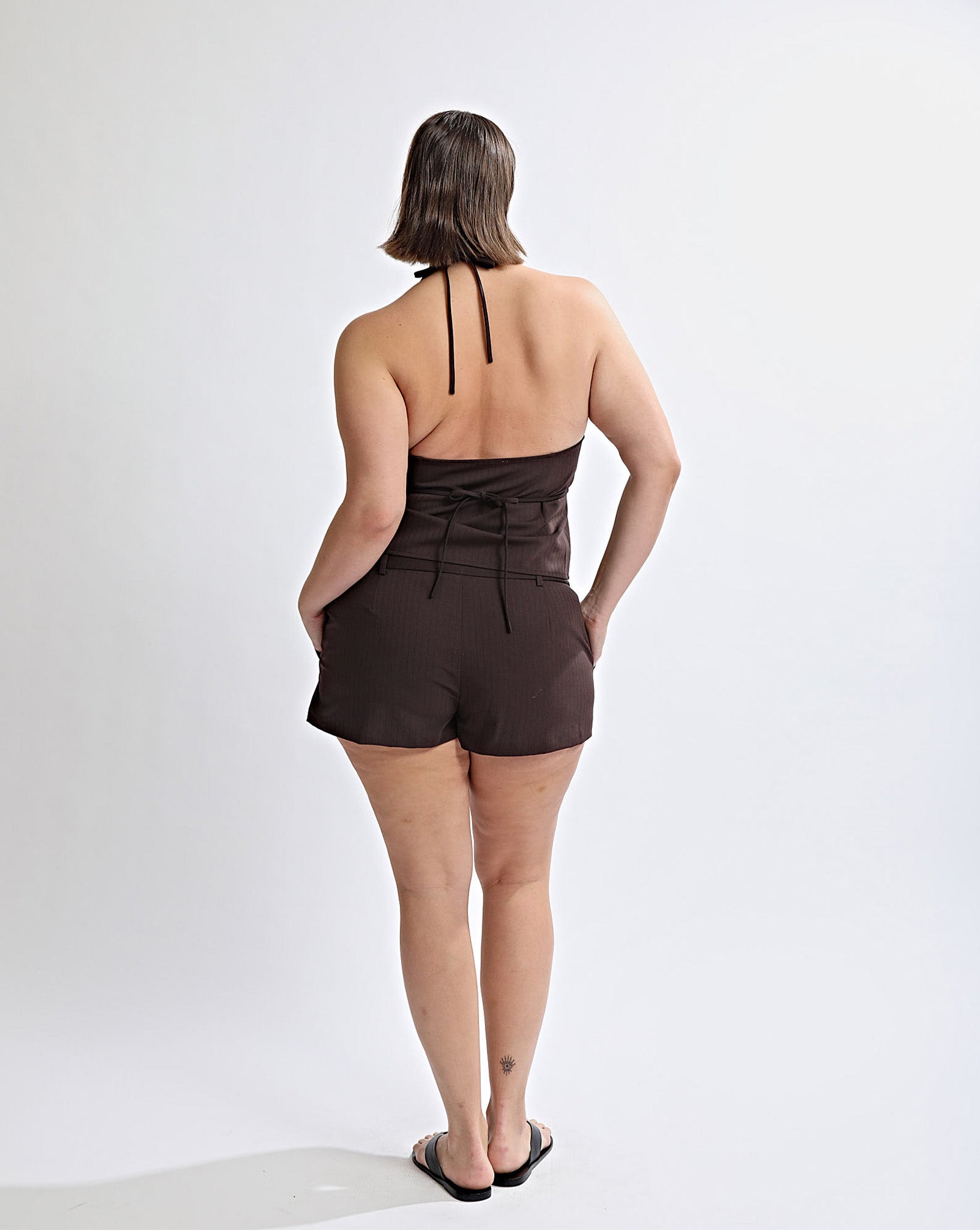 Emmy Top Brown Stripe