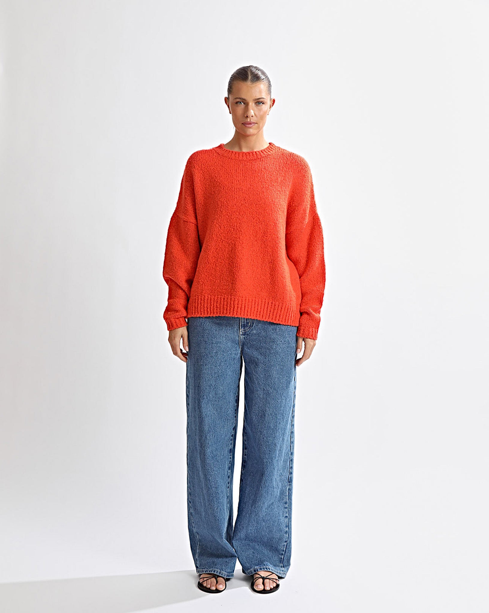 Valentina Knit Jumper Red Marl