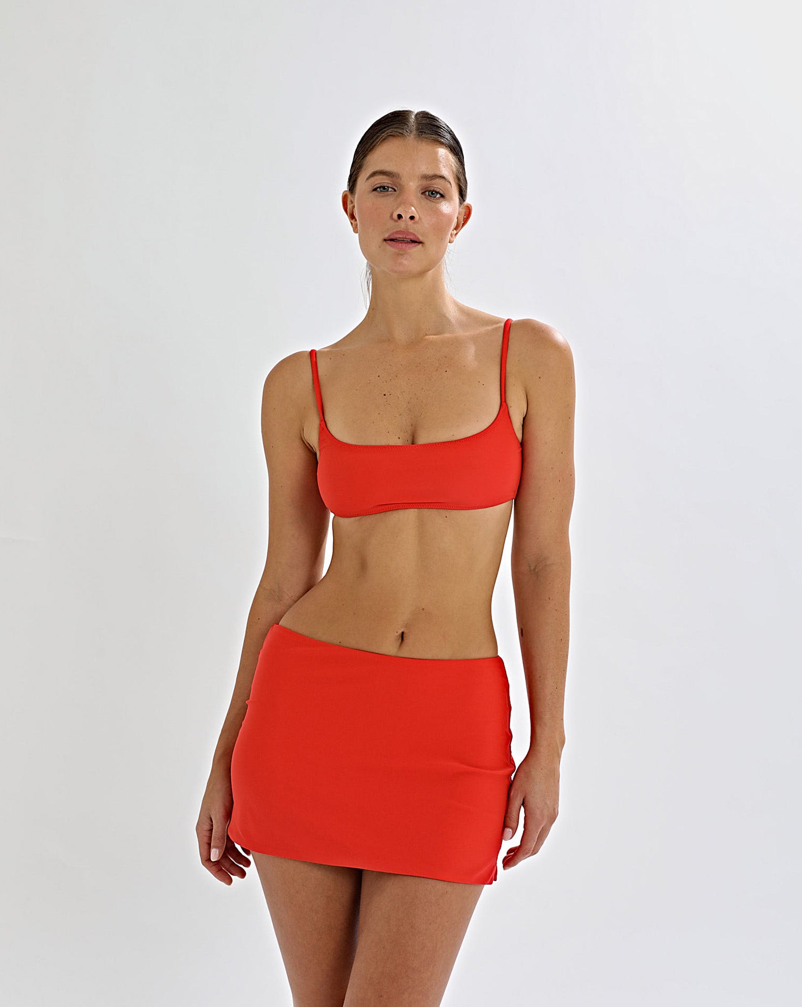 Alani Swim Skirt Chilli Red