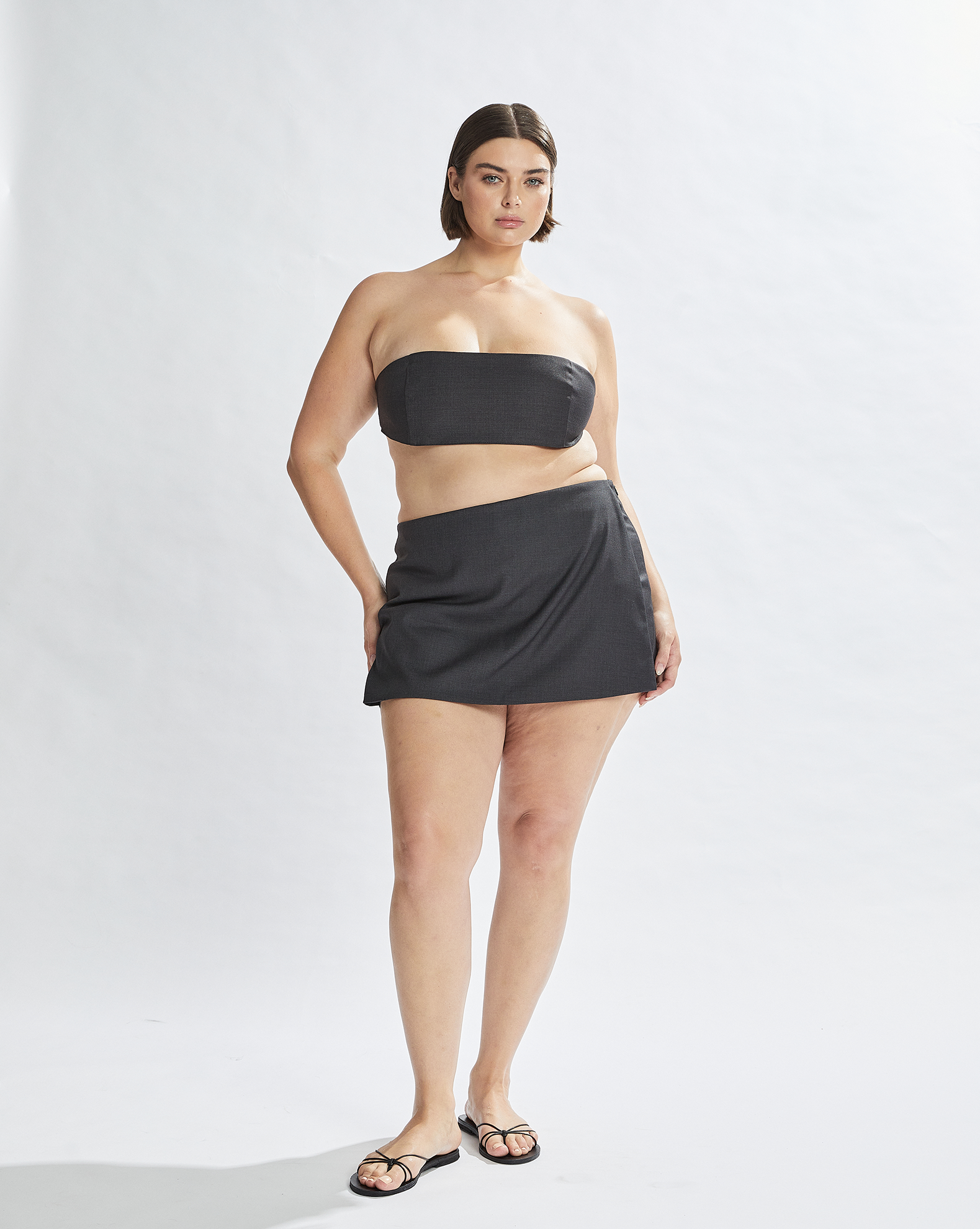 Benny Skort Dark Grey