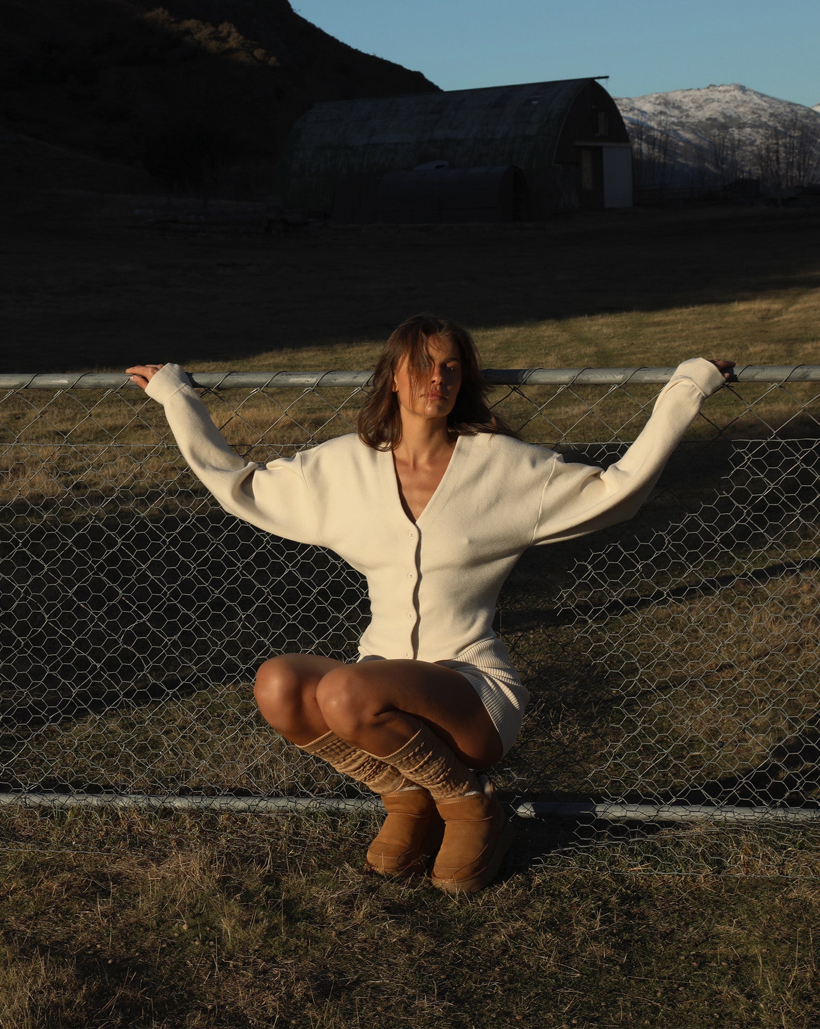 Dion Knit Cardigan Cream