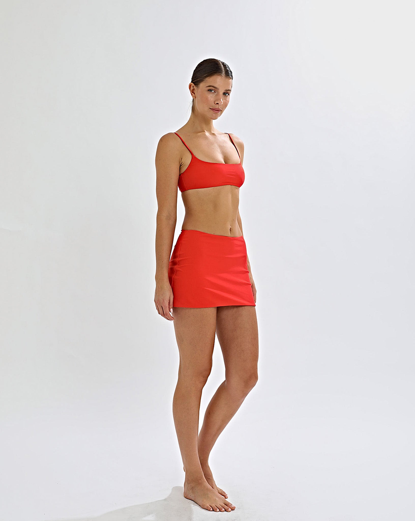 Alani Swim Skirt Chilli Red