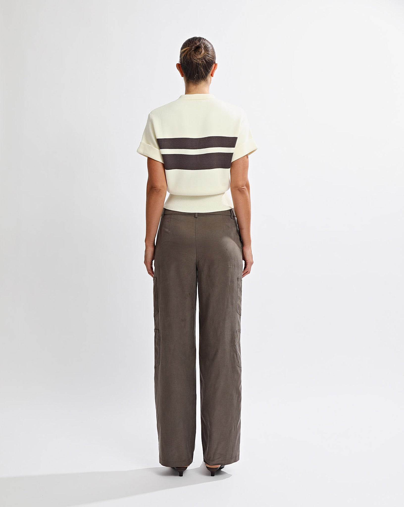 Brea Knit Top Yellow/Steel Stripe