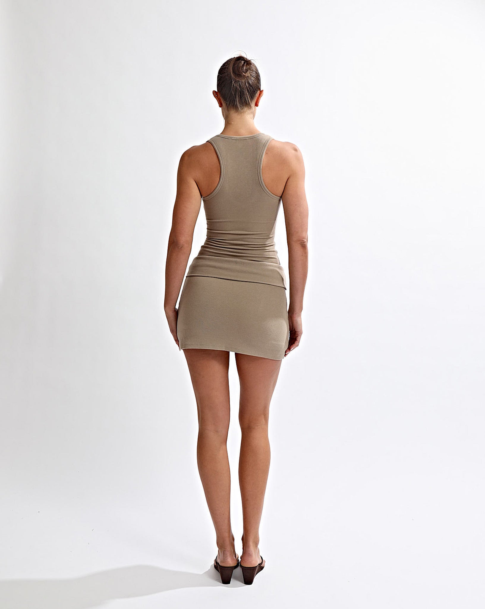 Amelia Mini Skirt Stone