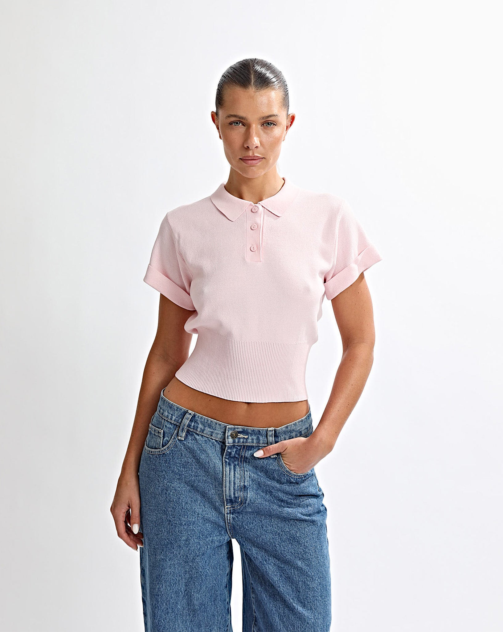 Blaire Knit Top Pink