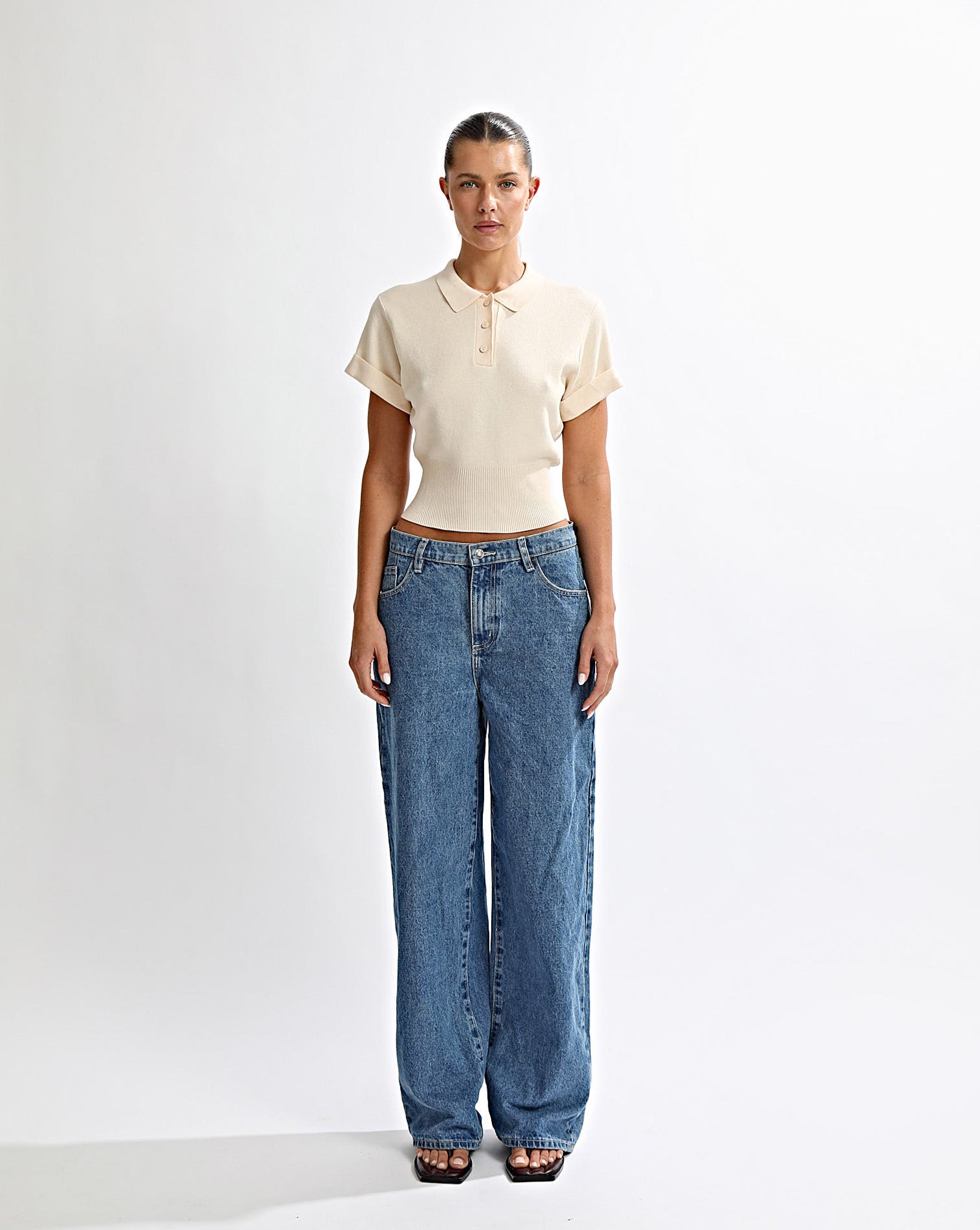 Blaire Knit Top Custard