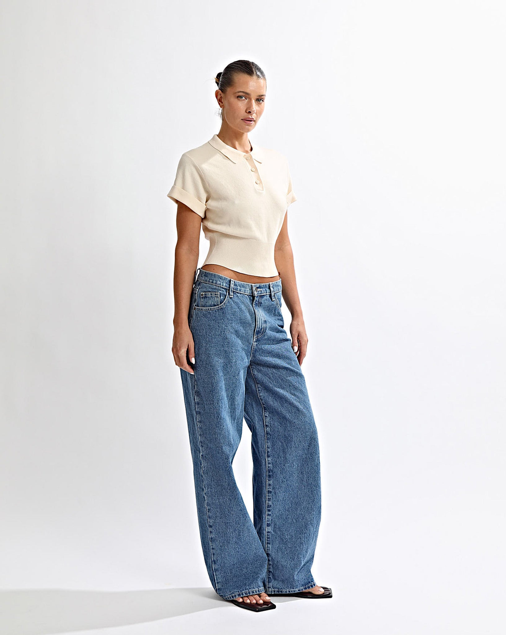 Blaire Knit Top Custard