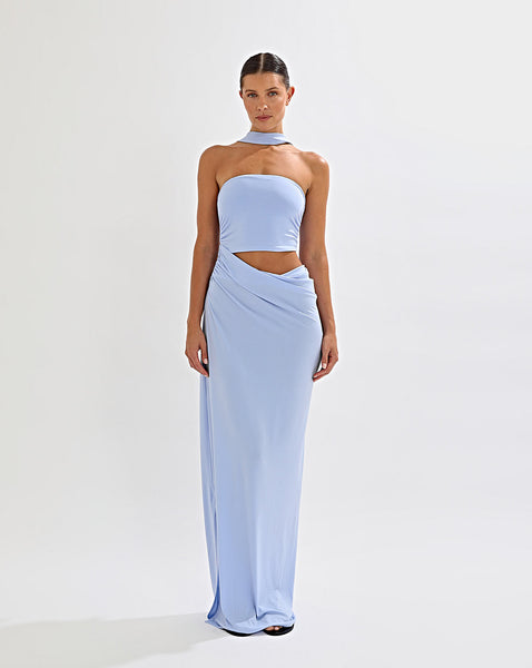 Kylie Maxi Dress Periwinkle – One Mile The Label