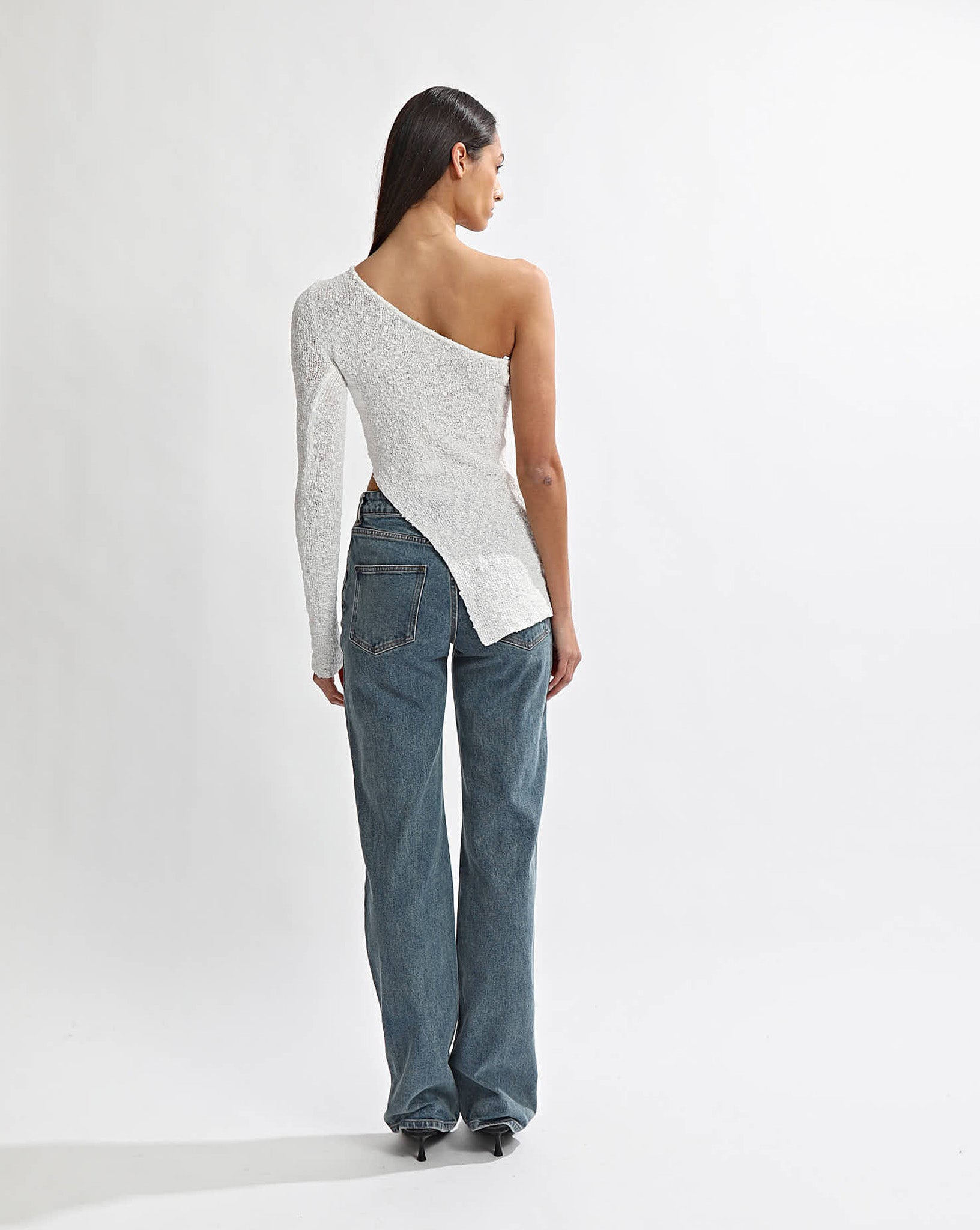 Sloane Knit Top White