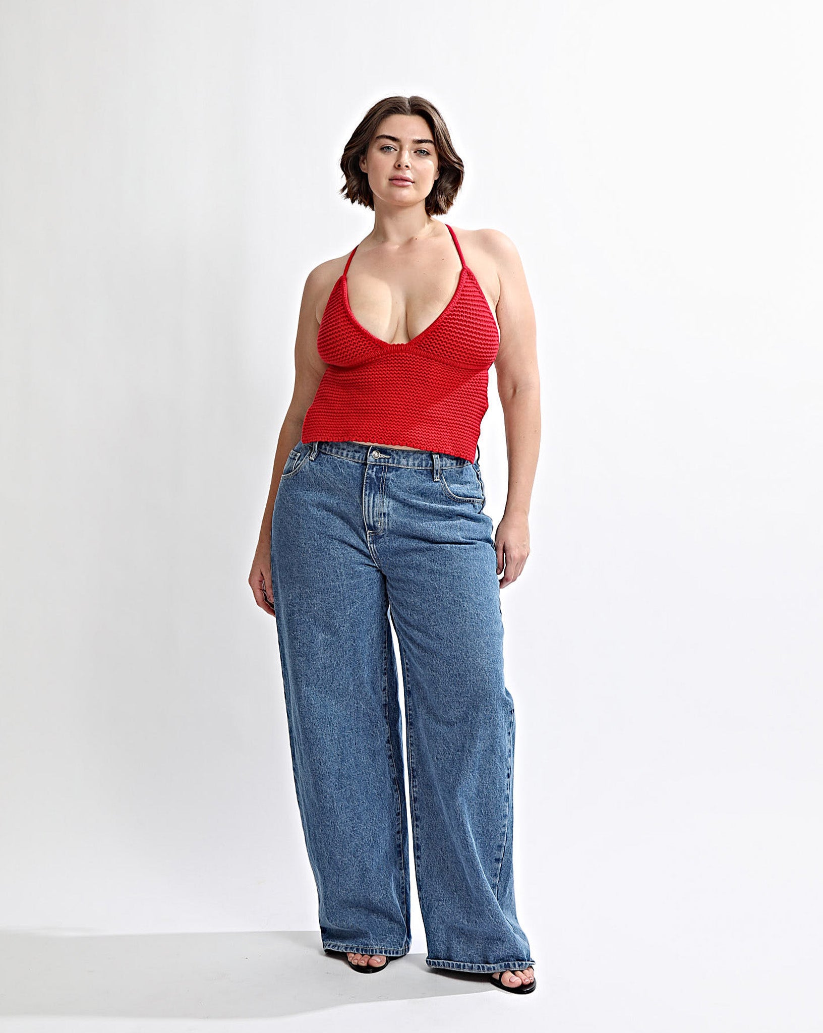 Uma Knit Top Red