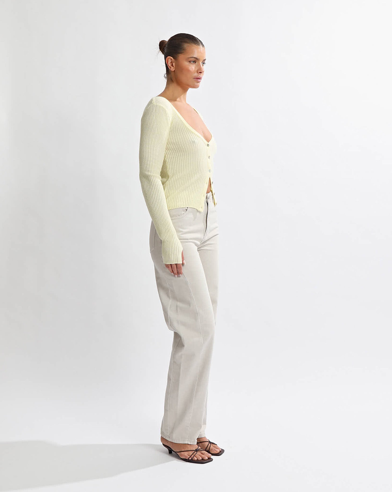 Esme Knit Long Sleeve Pale Yellow