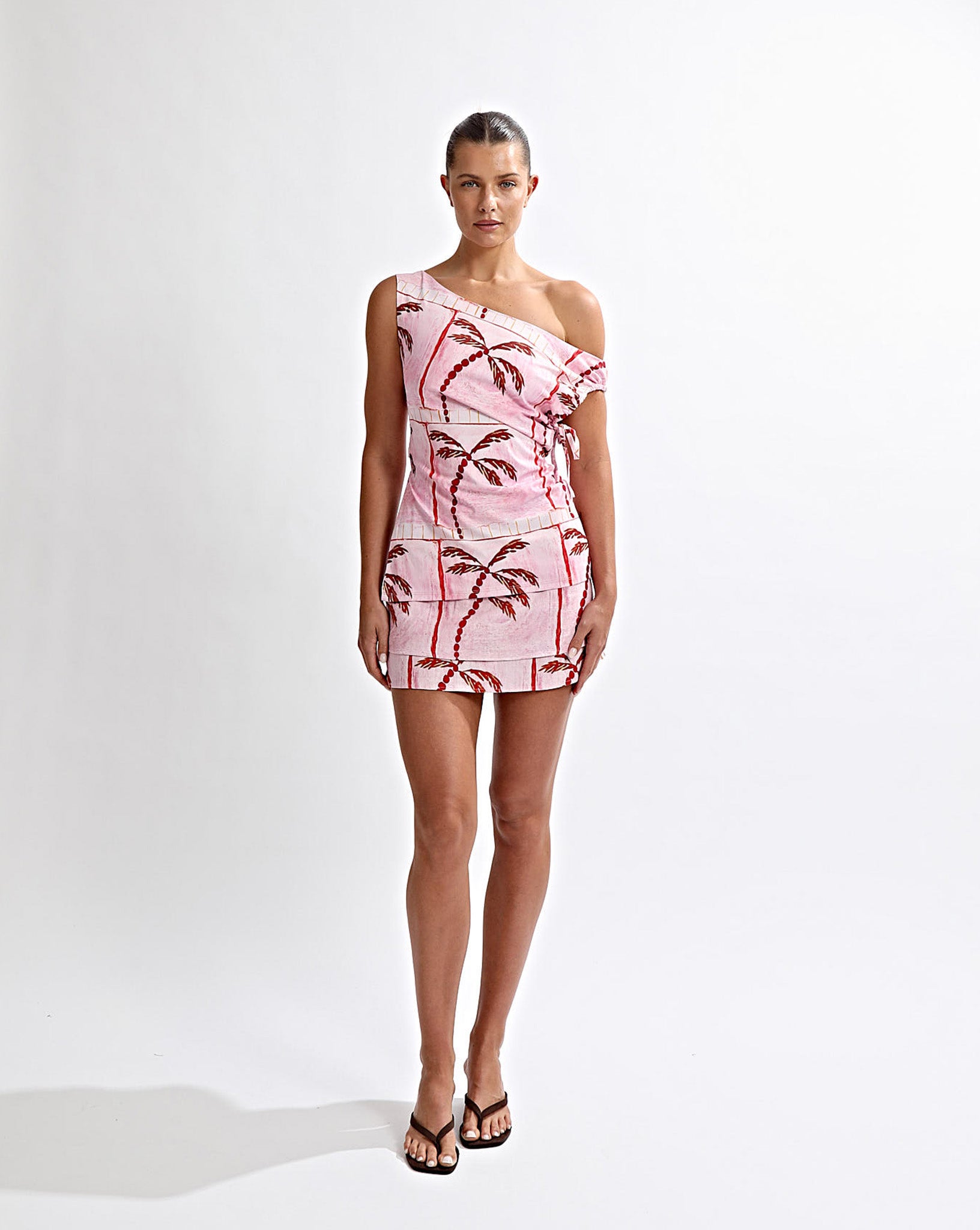 Lani Off Shoulder Top Pink Tonic