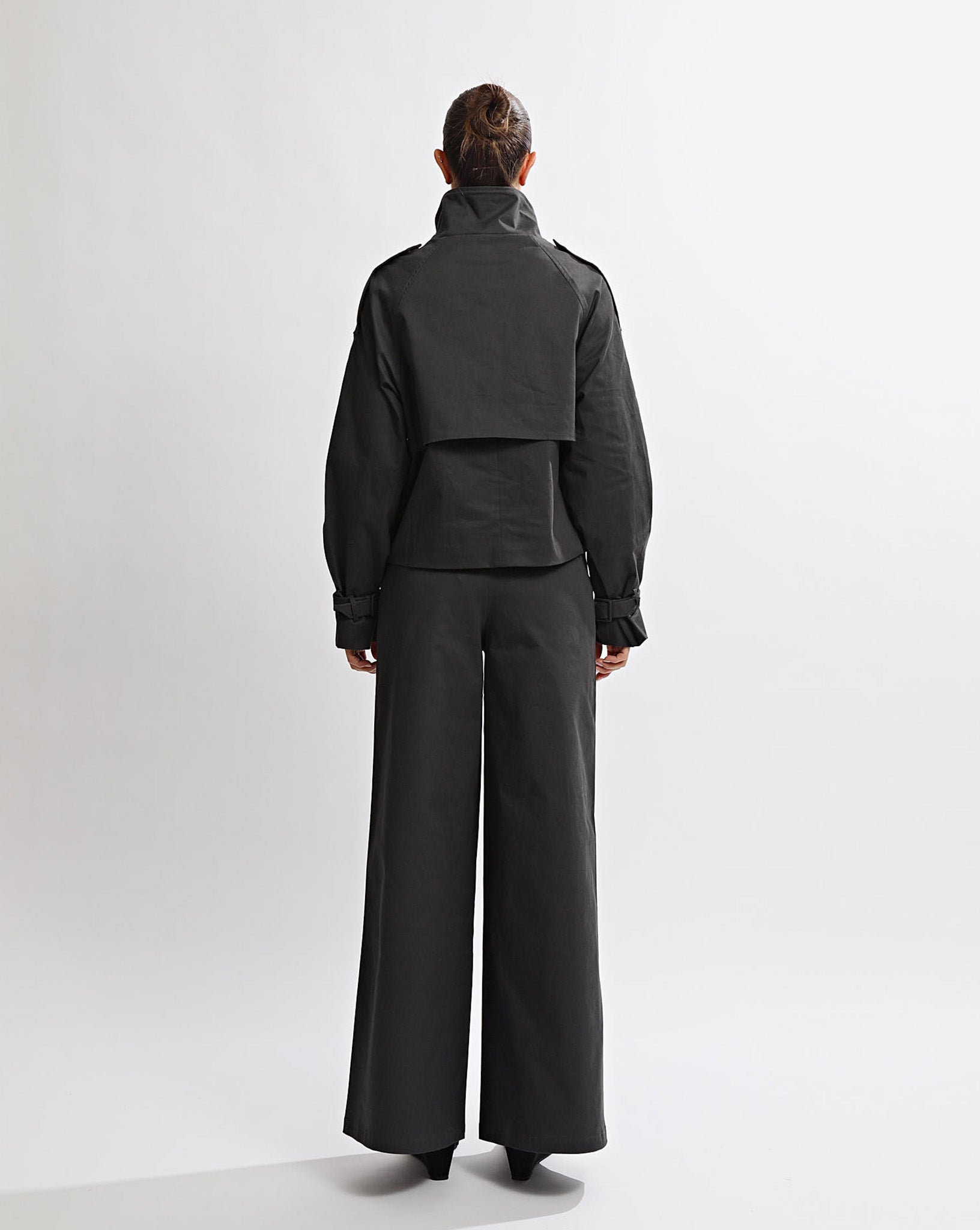 Harper Funnel Neck Jacket Steel