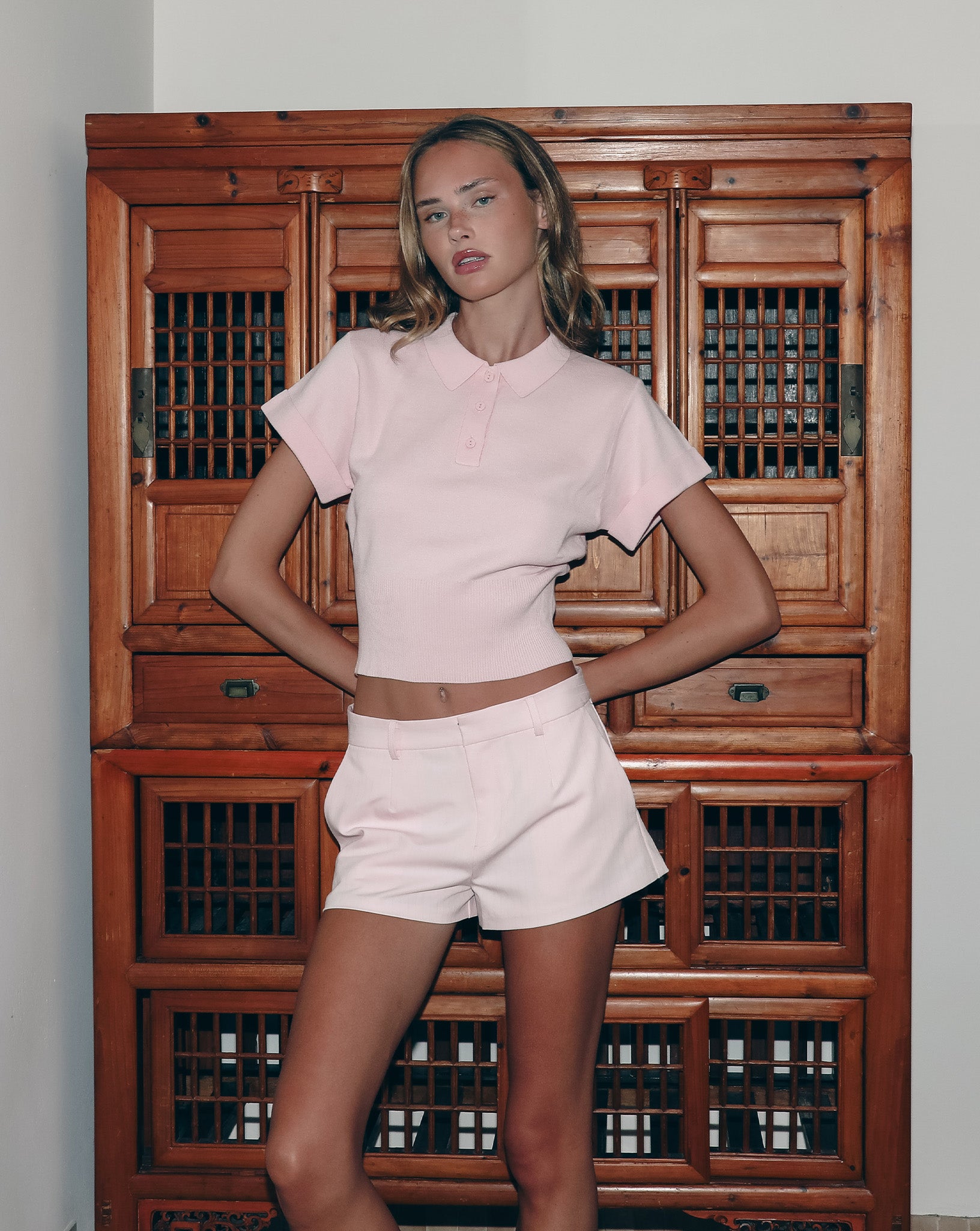 Blaire Knit Top Pink