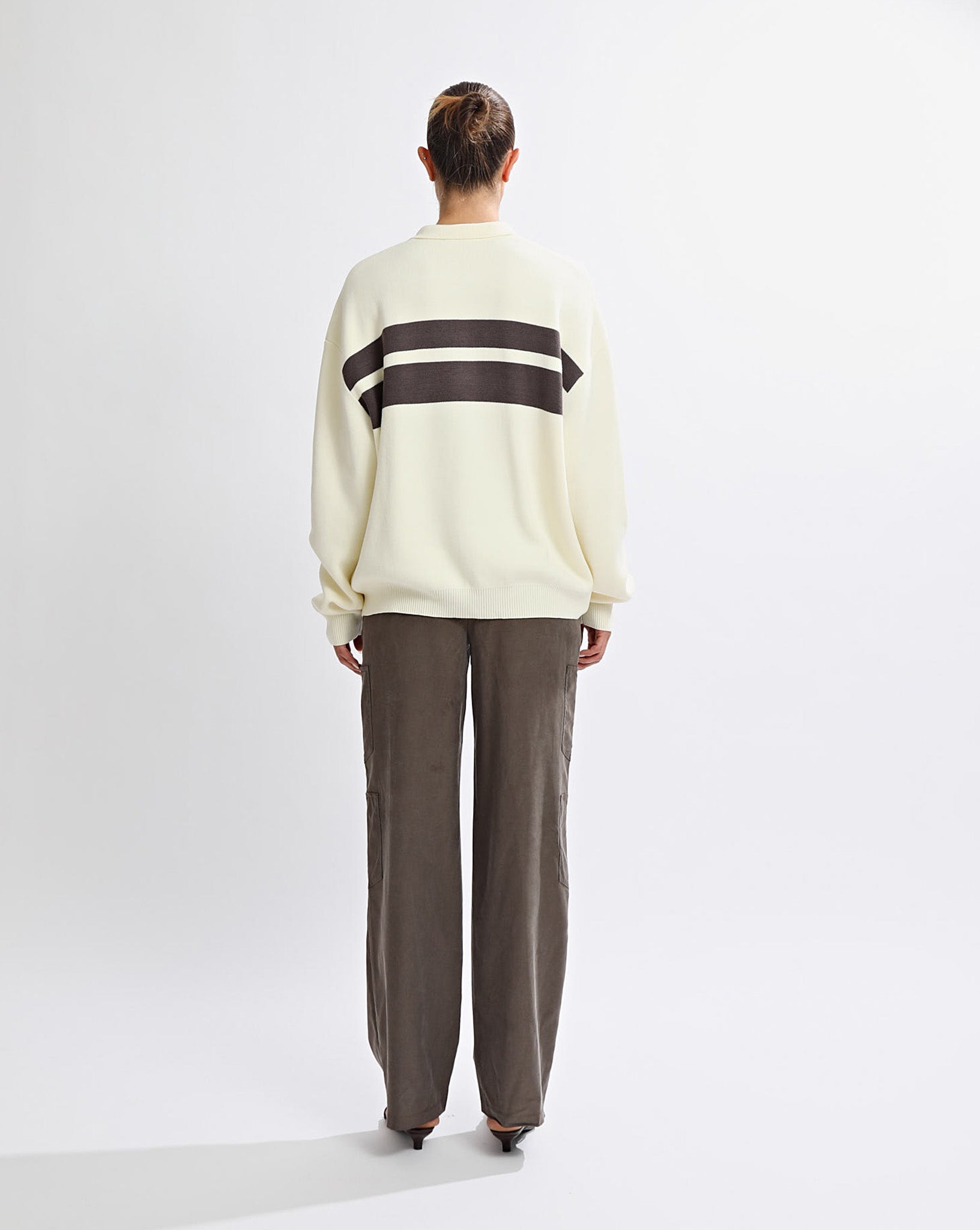 Brea Knit Jumper Yellow/Steel Stripe