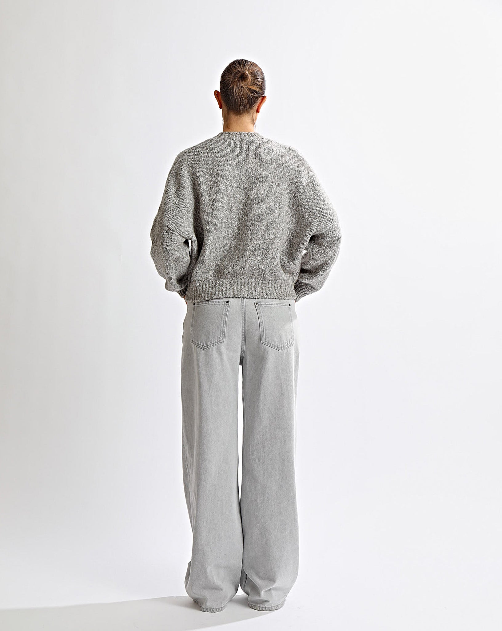 Elliot Knit Zip Jumper Grey Marl