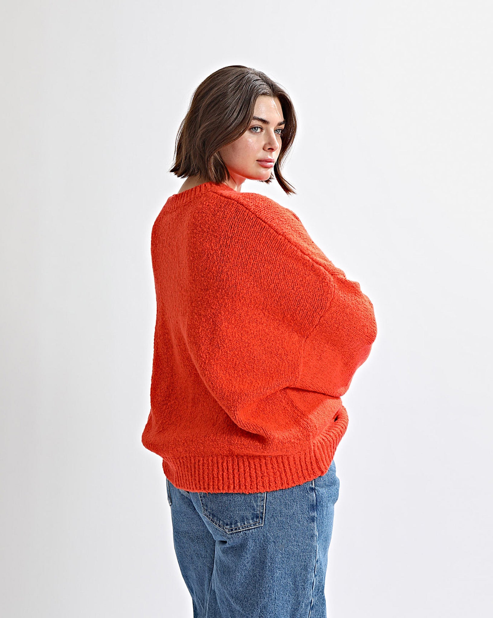 Valentina Knit Jumper Red Marl