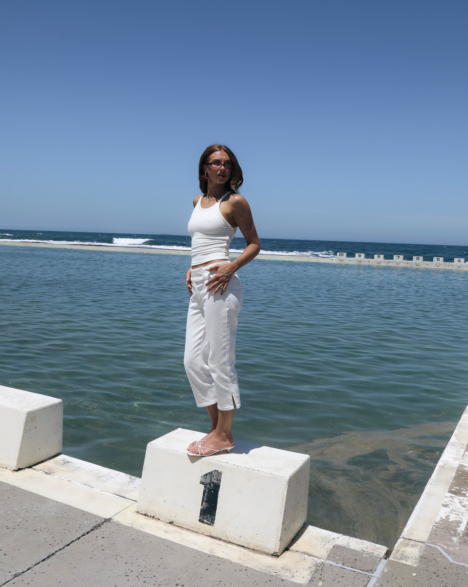 Kate Capri Jeans White