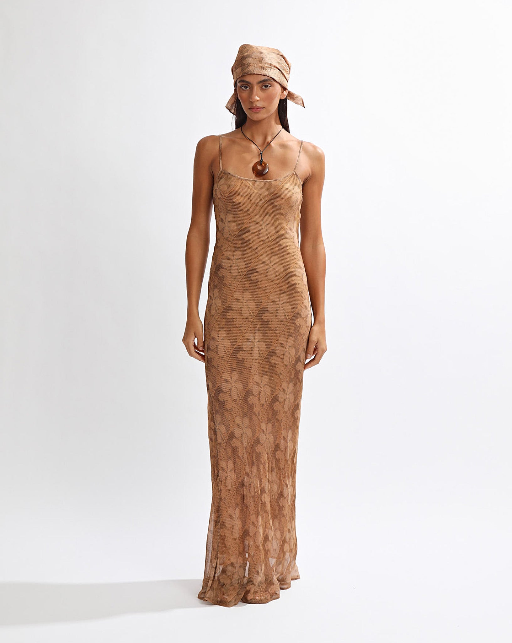 amara maxi dress brown Sasha Therese