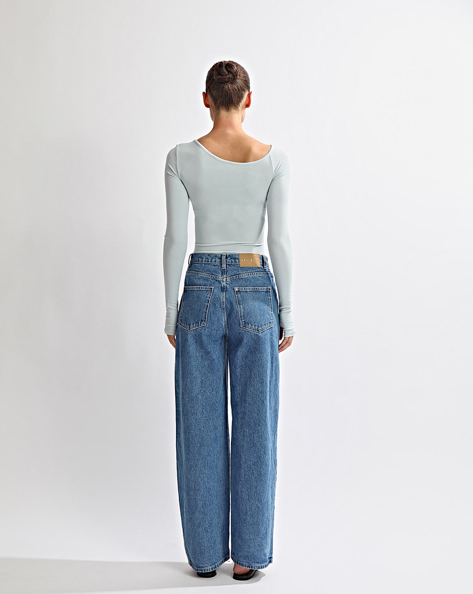 eimy back long blousing bare tops エイミー eimy istoire back long blousing bare tops （WHITE） -靴