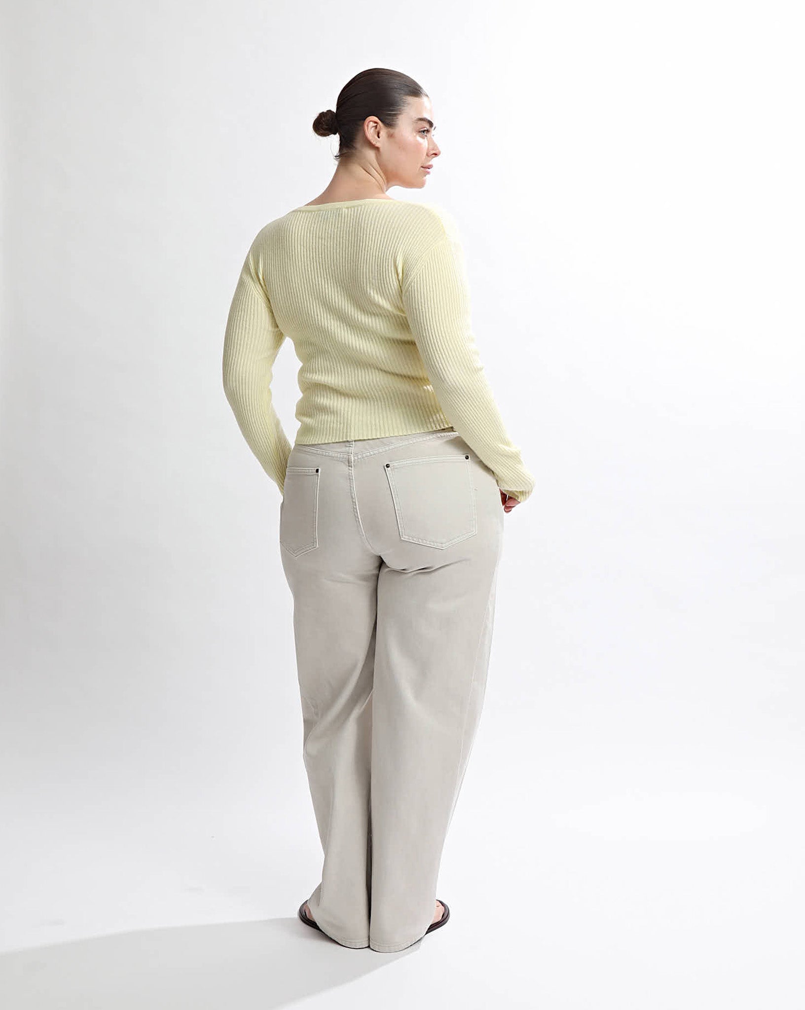 Esme Knit Long Sleeve Pale Yellow