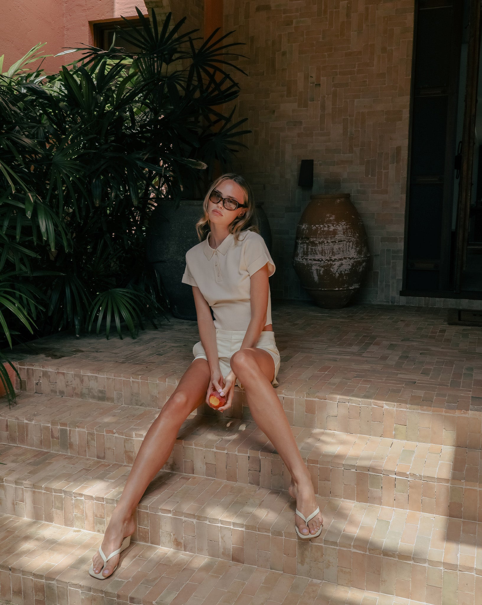 Blaire Knit Top Custard