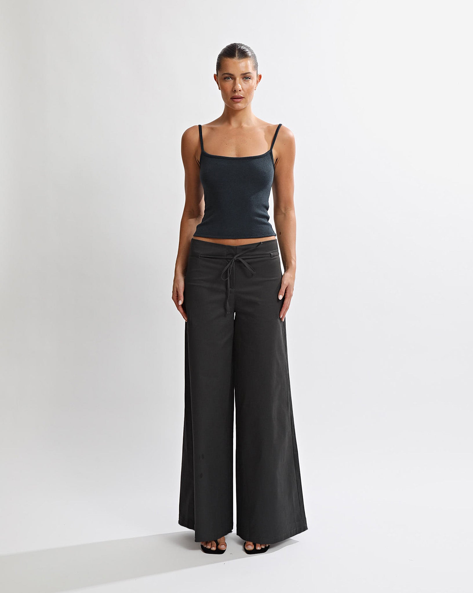 Harper Trousers Steel Cropped