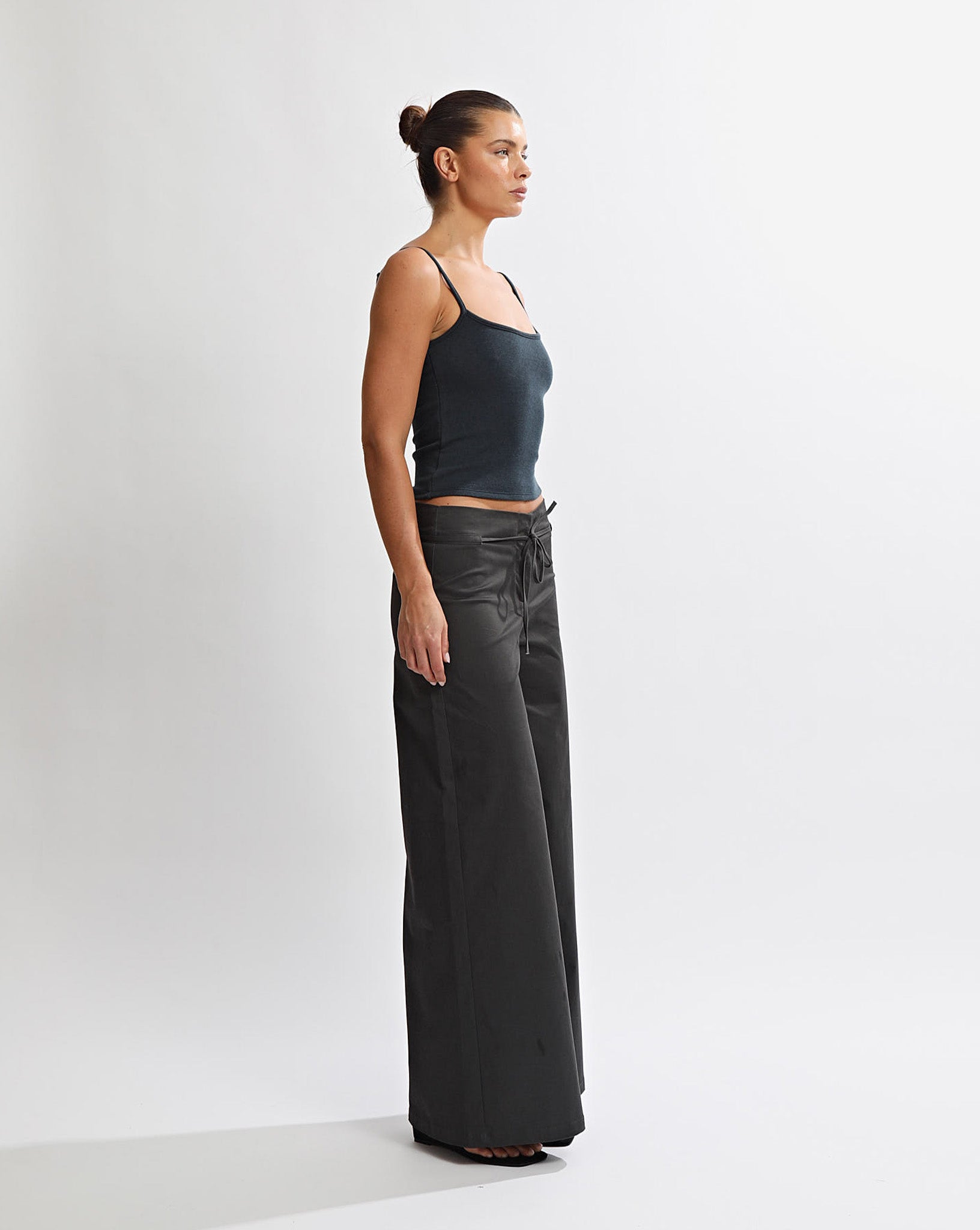 Harper Trousers Steel Cropped