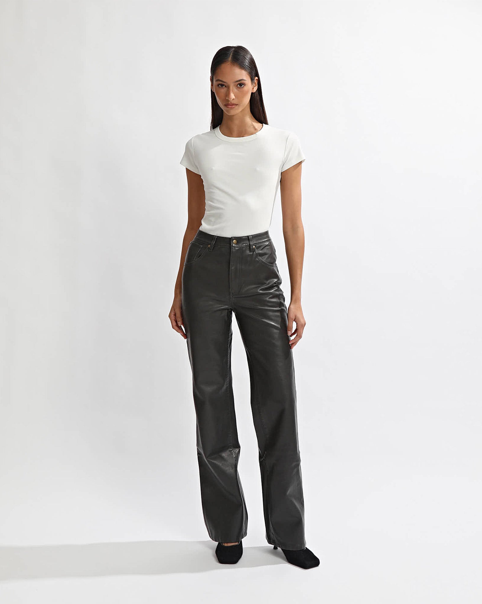 Adrian Pants Vintage Black Cropped