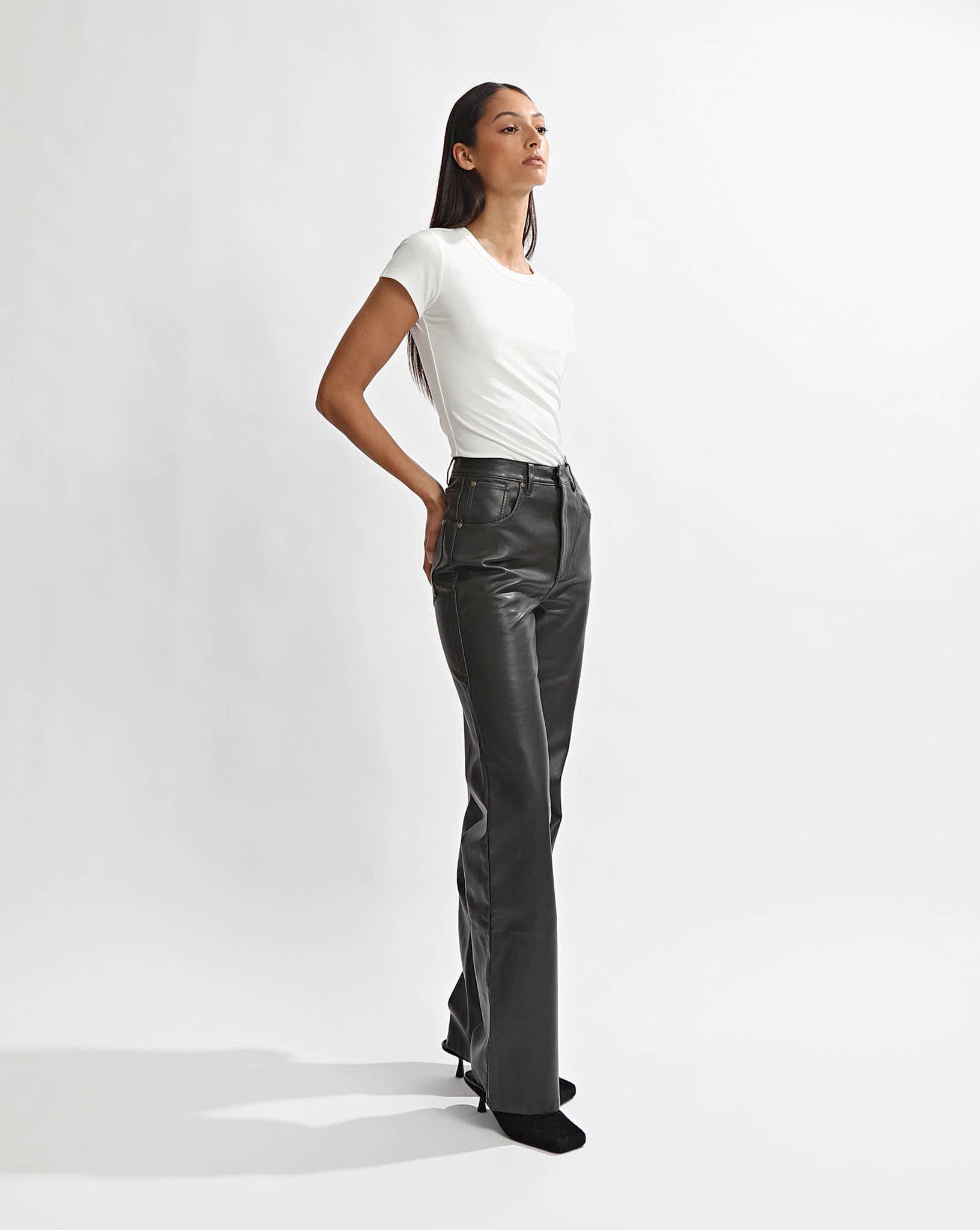 Adrian Pants Vintage Black Cropped