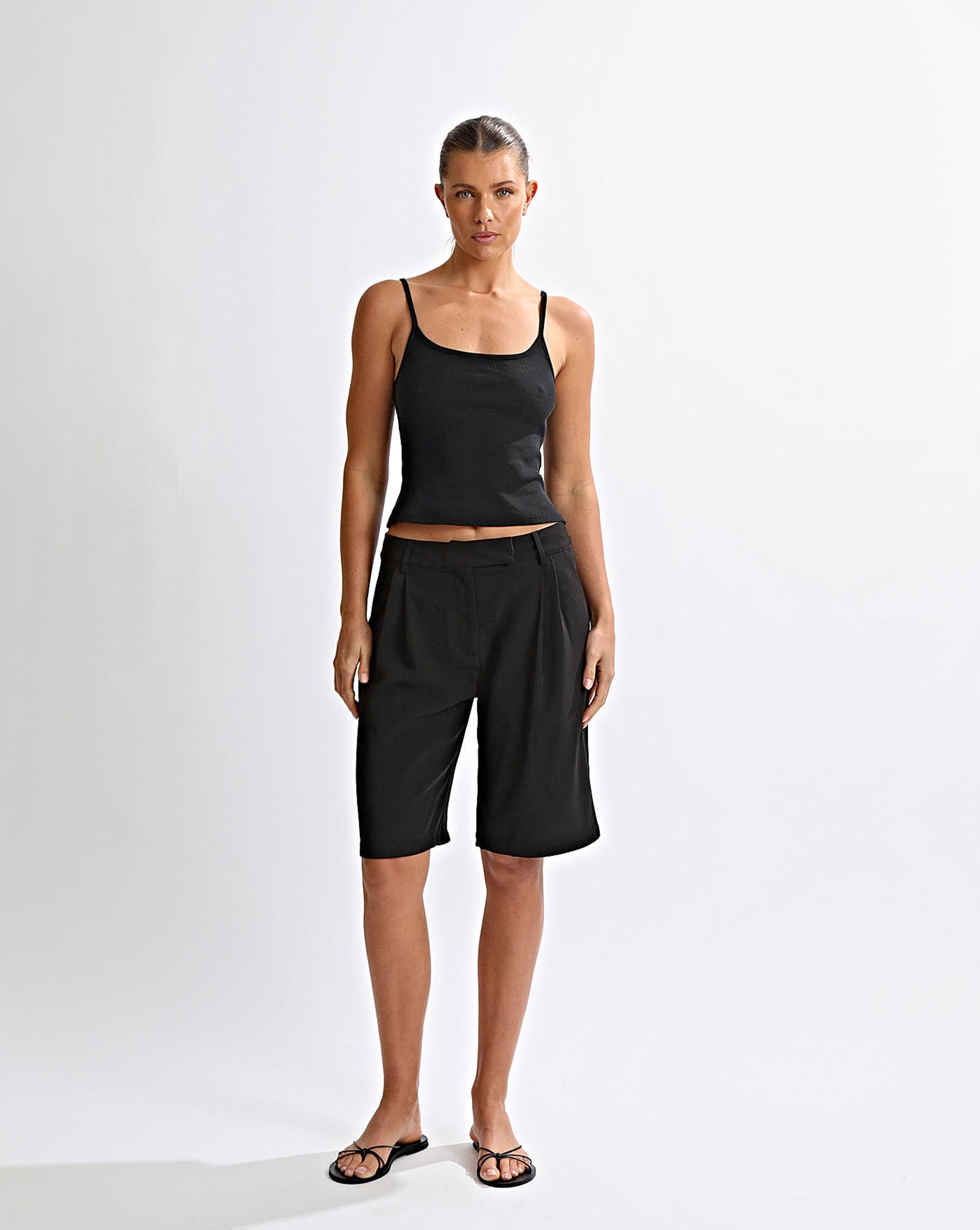 Naomi Mid Length Shorts Black