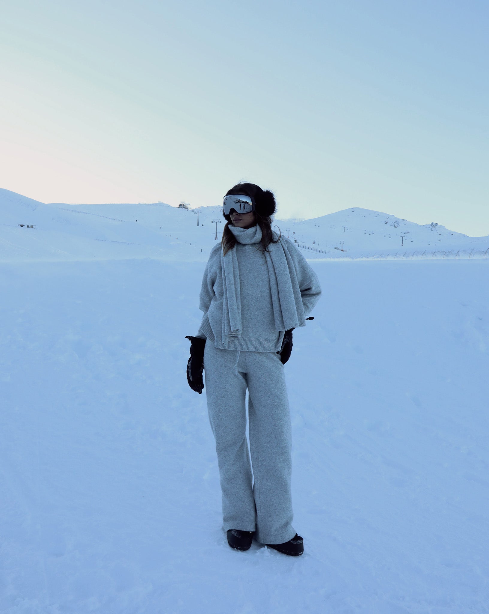 Leo Knit Backless Jumper Grey Marl