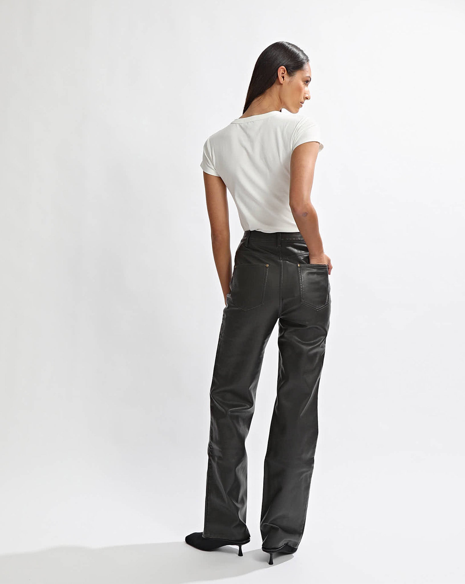 Adrian Pants Vintage Black Cropped