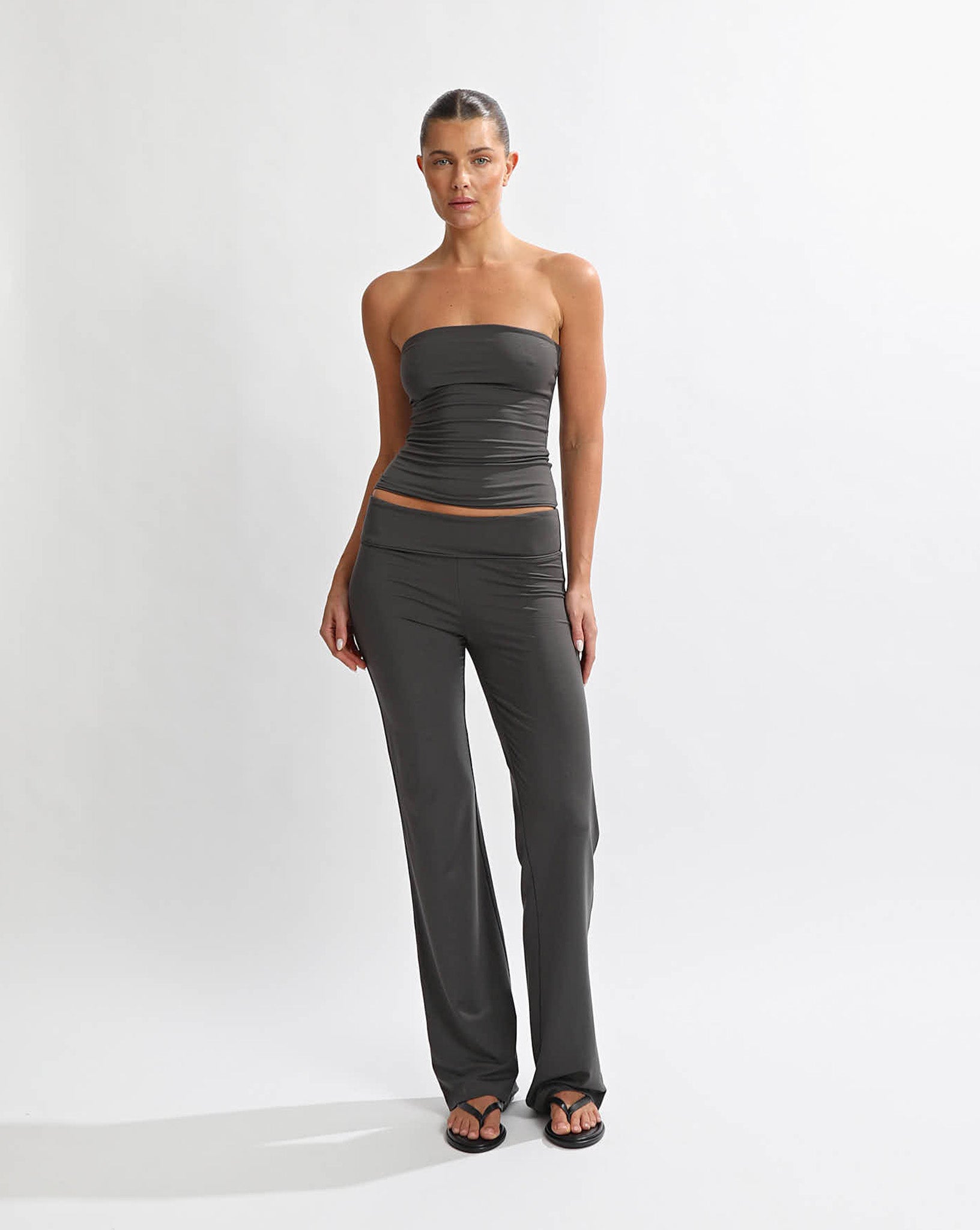 Marlow Pants Slate Cropped
