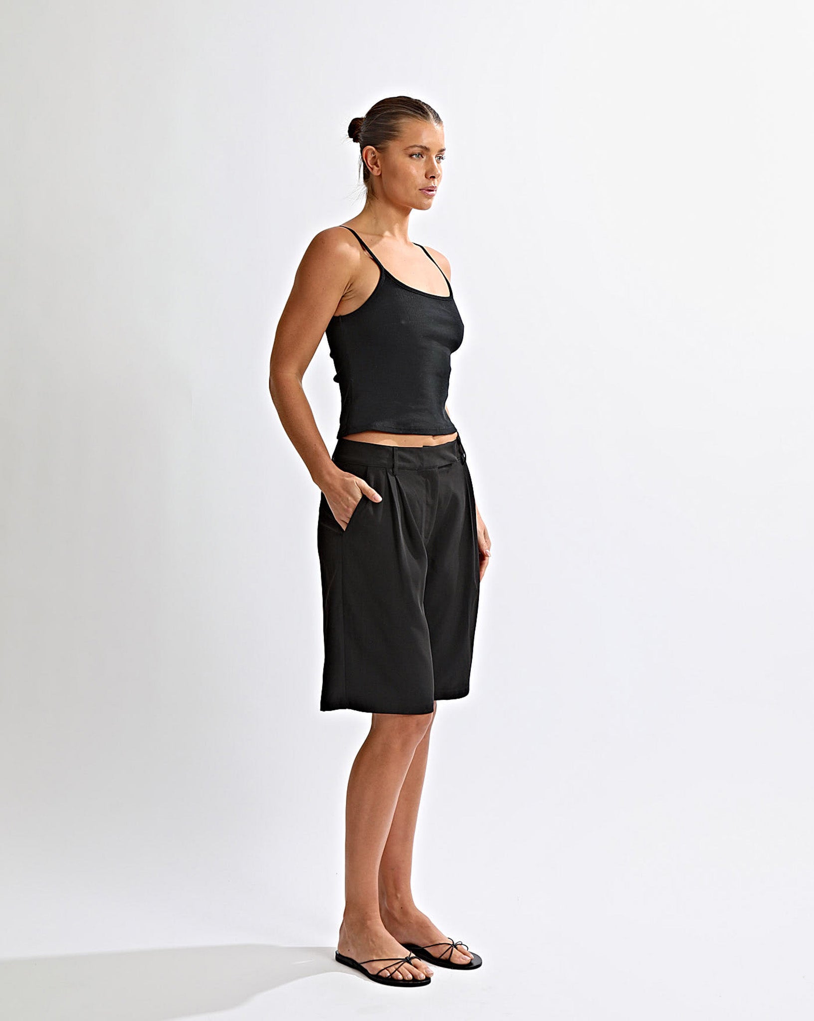 Naomi Mid Length Shorts Black