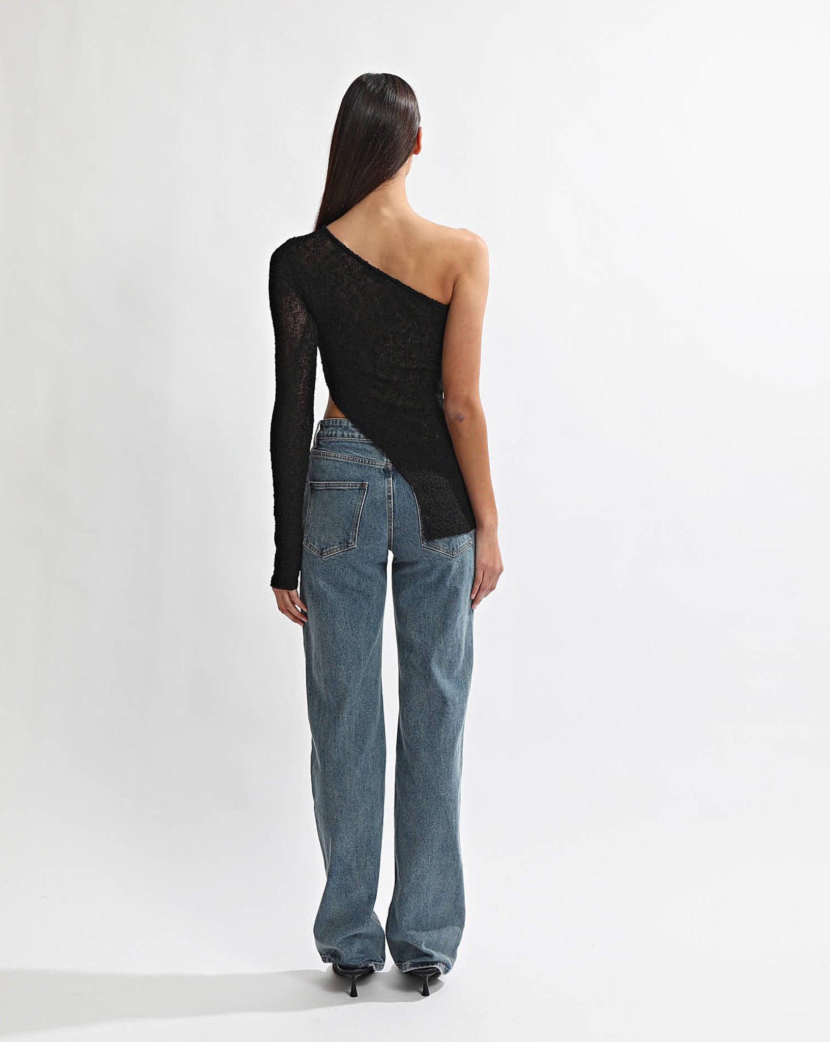 Sloane Knit Top Black
