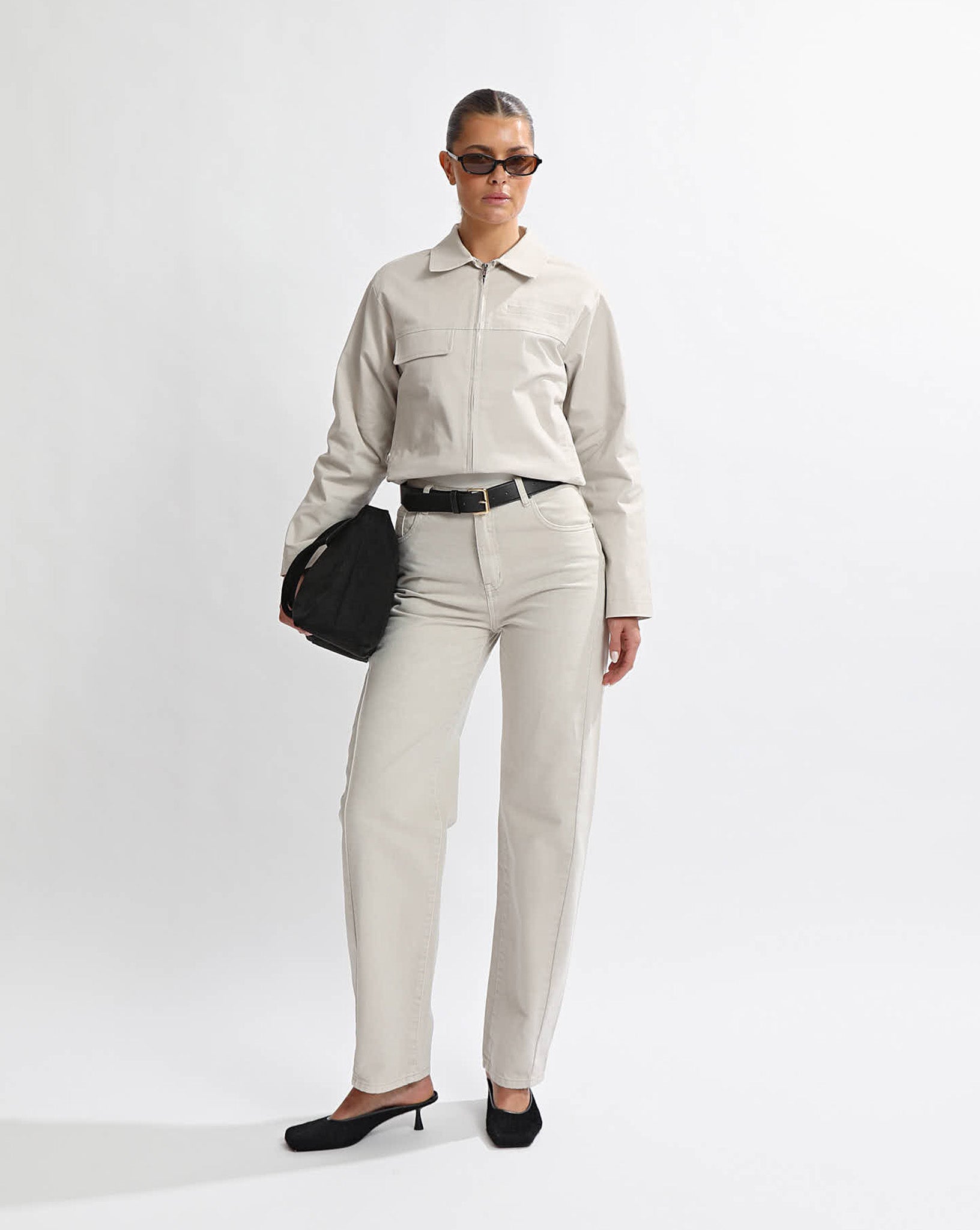 Toby Jeans Almond Cropped