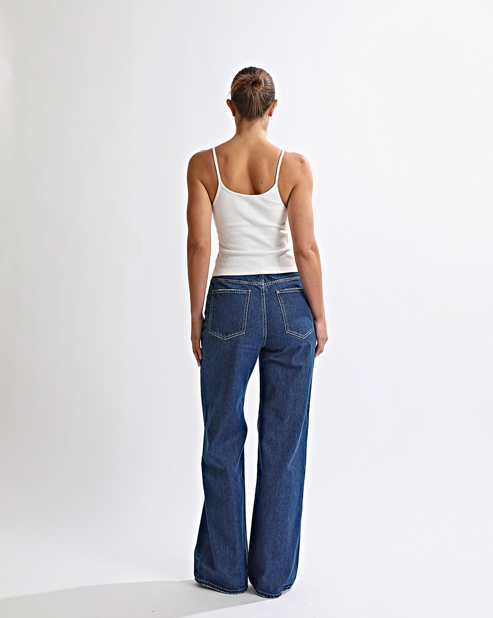 Harley High Rise Jeans Vintage Blue Cropped