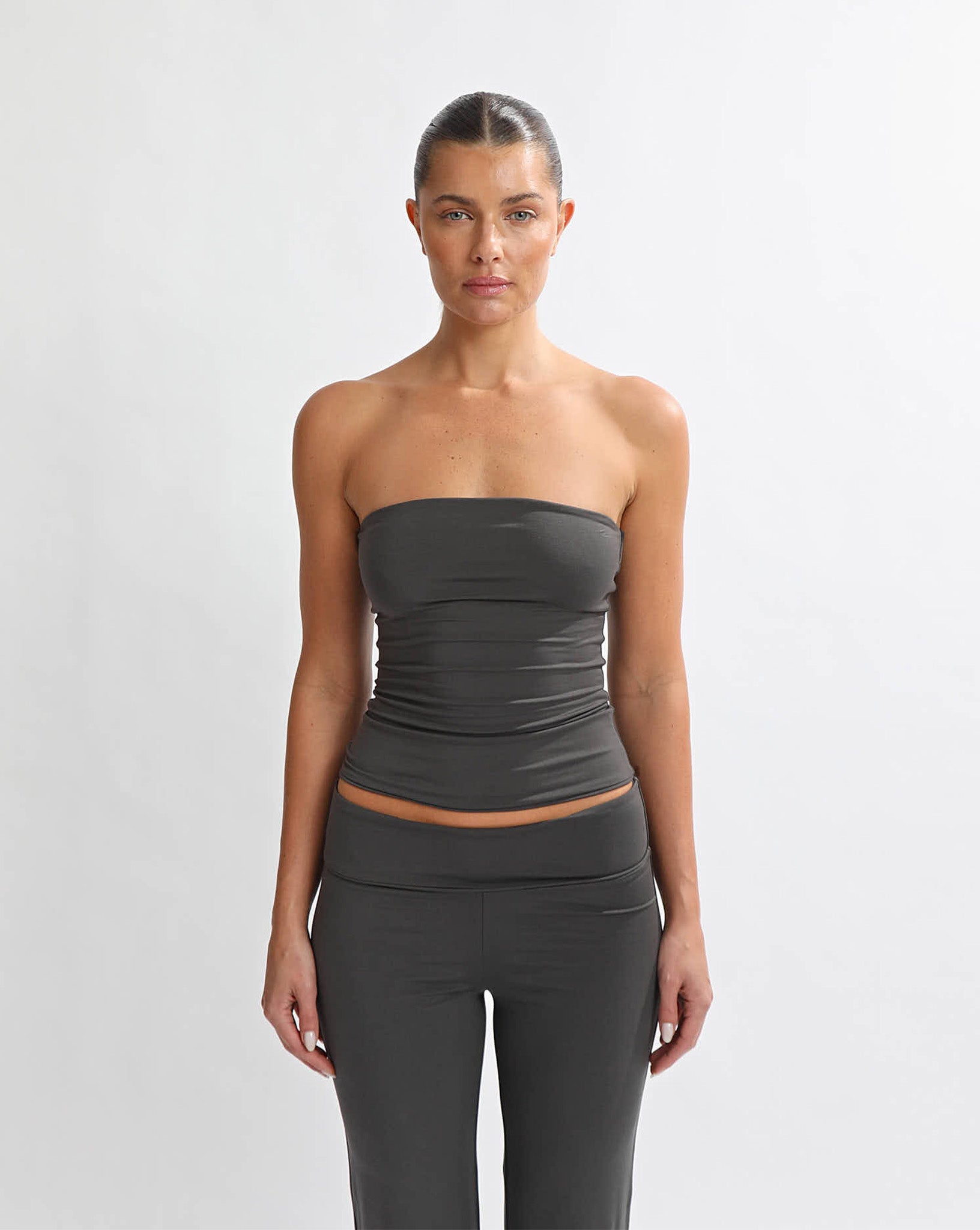 Marlow Strapless Top Slate