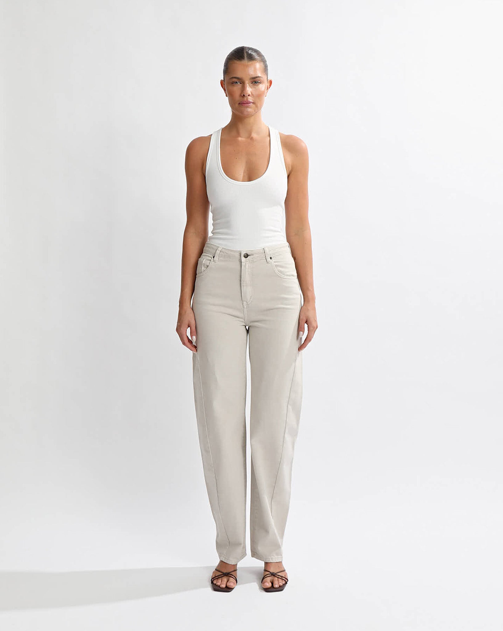 Toby Jeans Almond Cropped