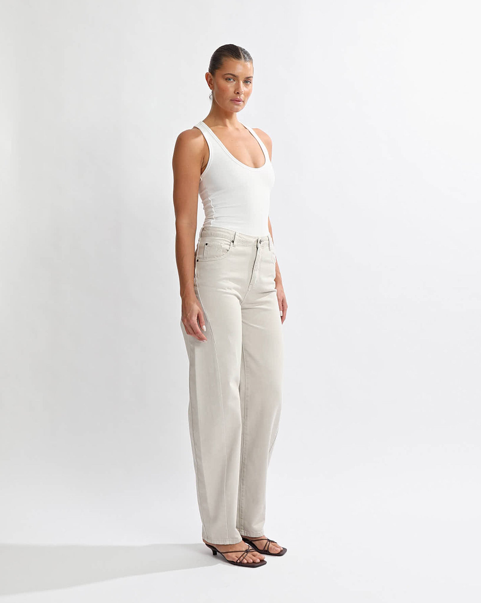 Toby Jeans Almond Cropped