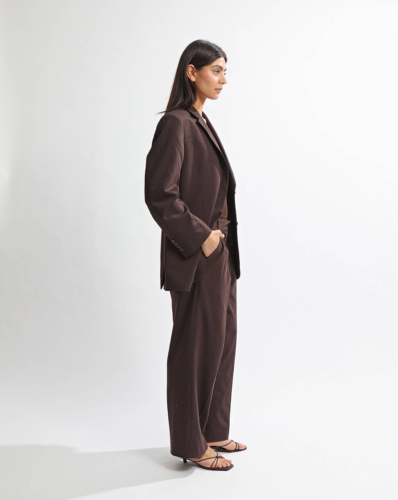 Emmy Blazer Brown Stripe