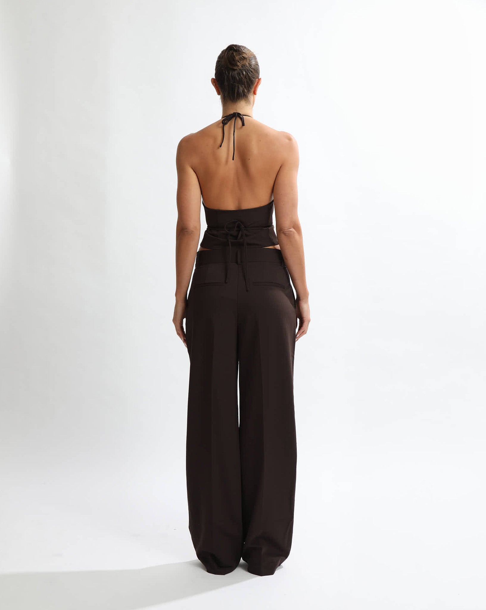 Emmy Top Brown Stripe